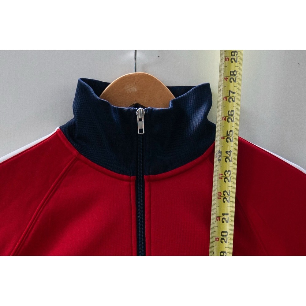 Polo Ralph Lauren Track Jacket Men's Red White Blue Racquets Logo Size S - Picture 6 of 11
